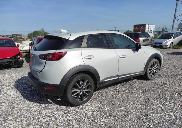 Mazda CX-3 cena 20900 przebieg: 90000, rok produkcji 2015 z Ogrodzieniec małe 137